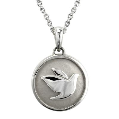 Petite Dove Silver Cremation Pendant